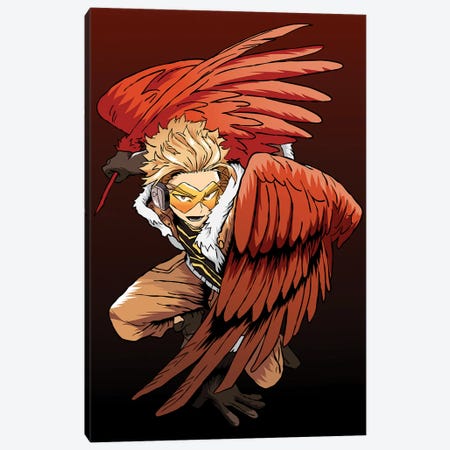 My Hero Academia Hawks Canvas Print #MWJ119} by Mounier Wanjak Canvas Art Print