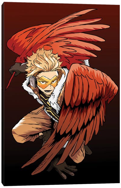 My Hero Academia Hawks Canvas Art Print - My Hero Academia