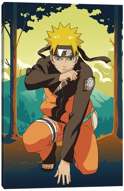 Naruto II Canvas Art Print - Anime TV Show Art