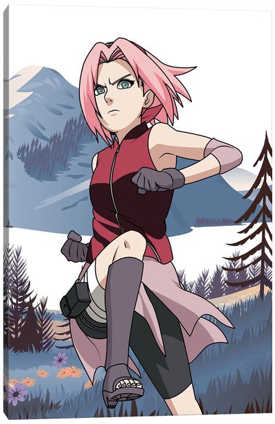 Sakura Naruto Anime Canvas Art Print