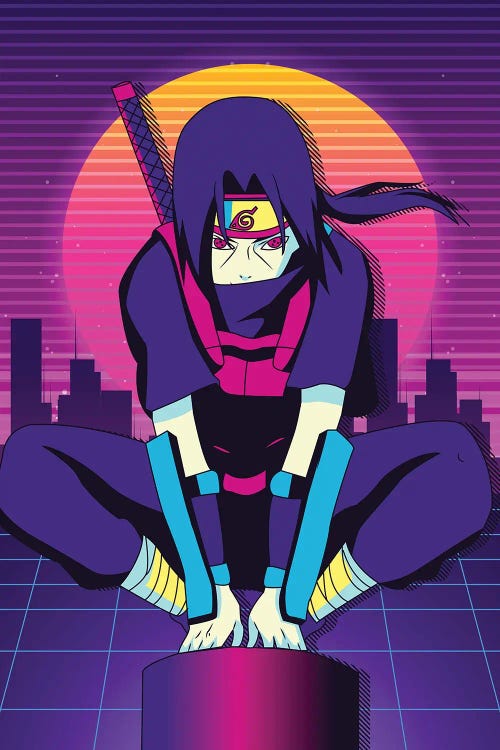 Uchiha Itachi 80s Retro