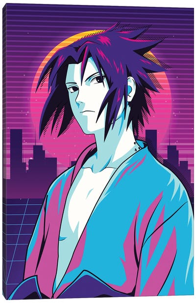 Uchiha Sasuke Naruto Anime II Canvas Art Print - Sasuke Uchiha