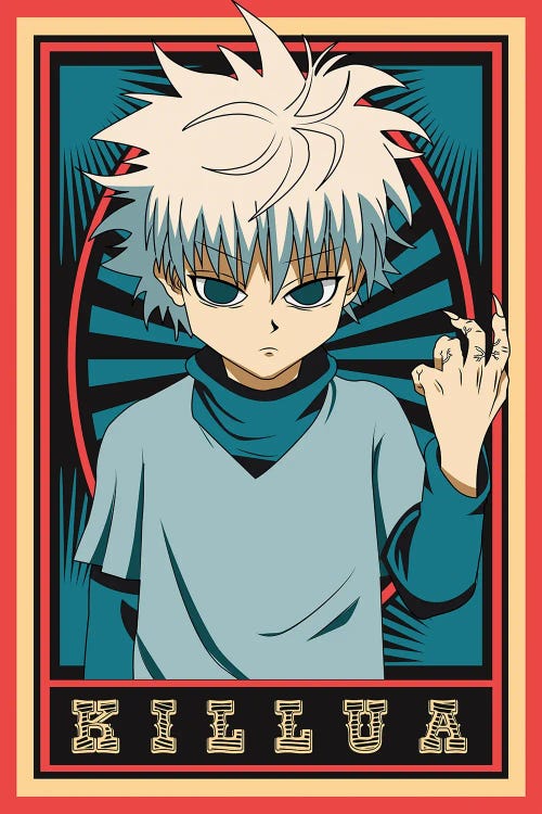 Hunter X Hunter - Killua - Vintage by Mounier Wanjak wall art