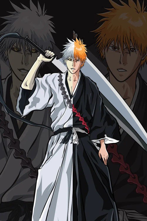 Ichigo And Zangetsu - Bleach Anime