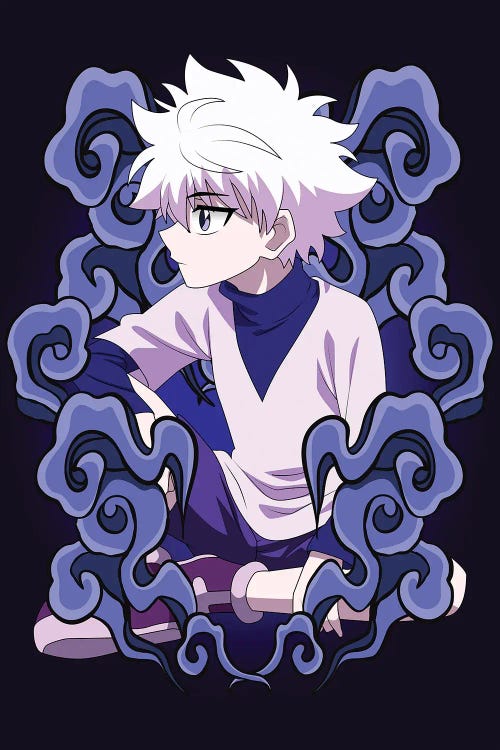 Hunter X Hunter - Killua by Mounier Wanjak wall art