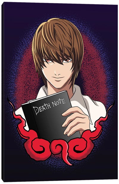 Death Note Light Yagami Canvas Art Print - Mounier Wanjak