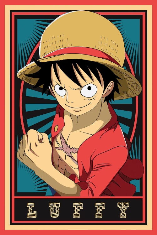 One Piece Japanese Anime Collection Card Gold Art Edition Luffy