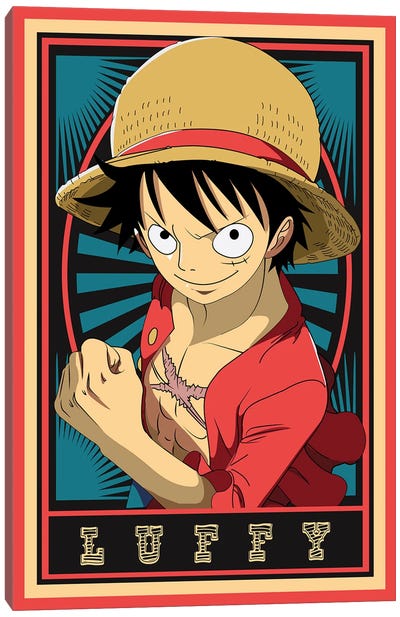 One Piece - Monkey D Luffy Canvas Art Print - Mounier Wanjak