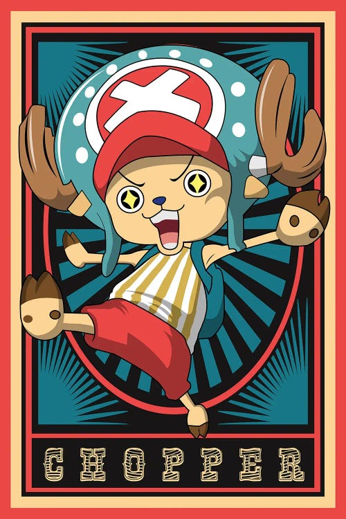 One Piece - Tonny Tonny Chopper by Mounier Wanjak wall art