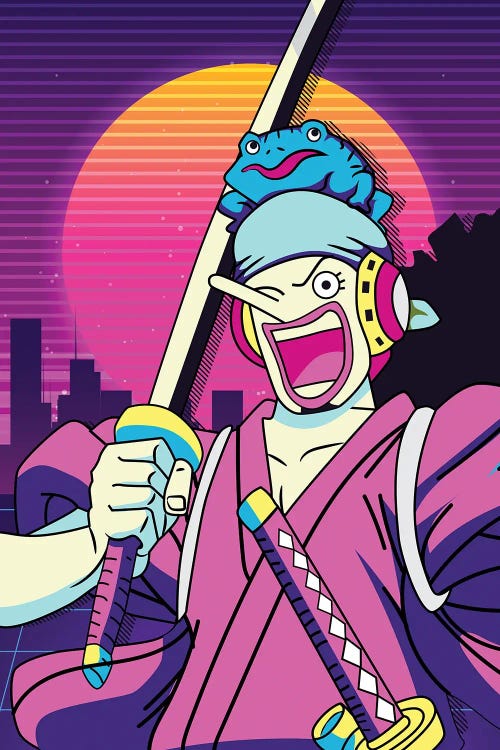 One Piece Anime - Usopp- 80s Retro