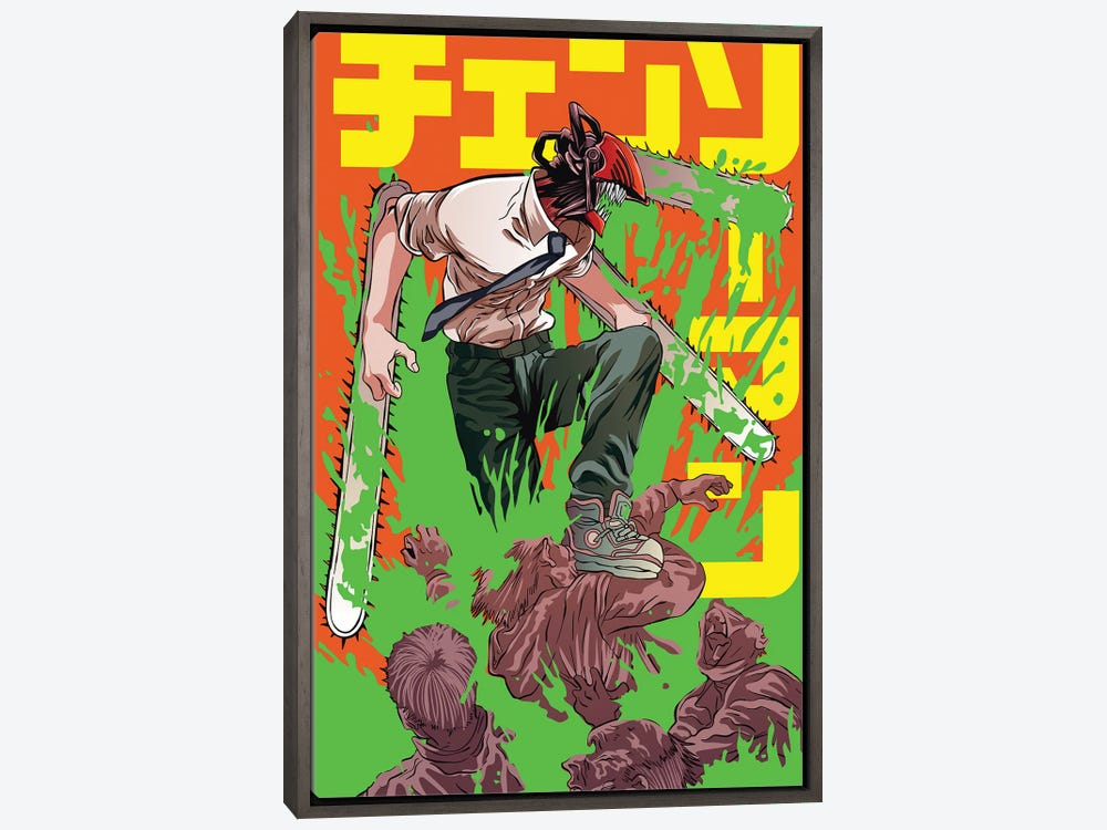 Japanese Anime Chainsaw Man Poster Manga Covers Wall Art Print