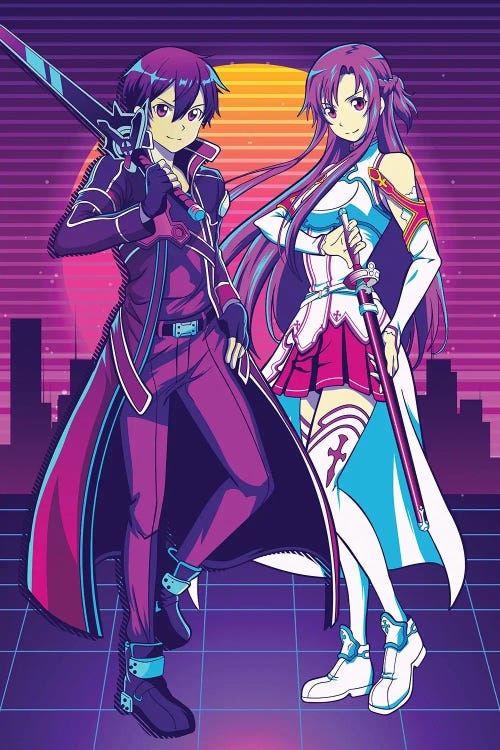 Sword Art Online Anime - 80s Retro