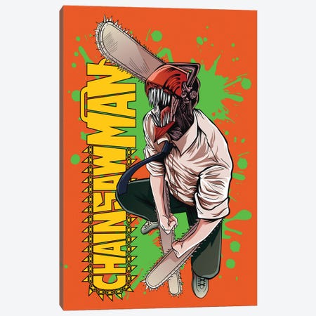 Chainsaw Man - Denji Canvas Print #MWJ314} by Mounier Wanjak Canvas Artwork