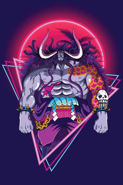 One Piece Anime - Kaido Retro Style