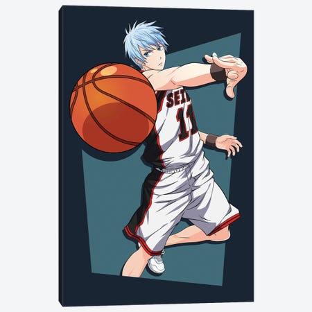 Kuroko No Basket Anime - Tetsuya Kuroko Canvas Print #MWJ366} by Mounier Wanjak Art Print