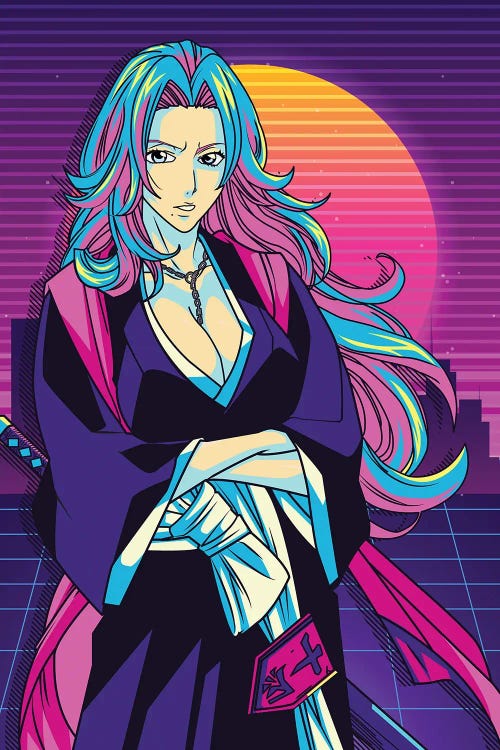 Bleach Anime - Rangiku Matsumoto 80s Retro