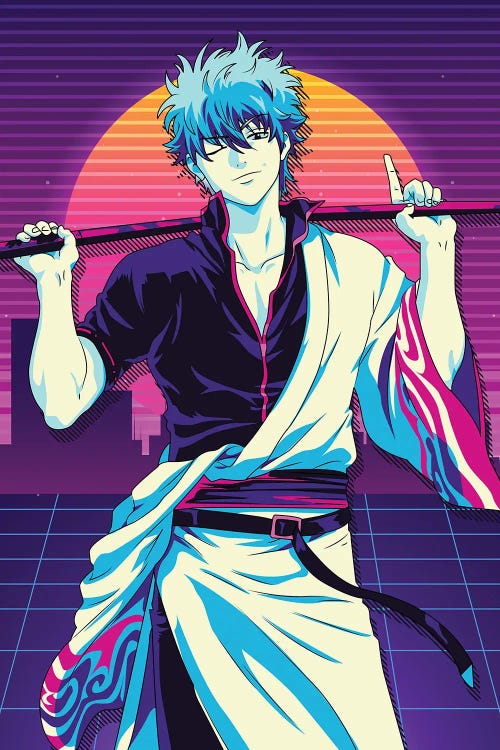 Gintama - Sakata Gintoki 80s Retro Style