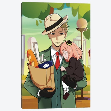 Spy X Family Anime - Loid Forger And Anya Canvas Print #MWJ386} by Mounier Wanjak Art Print