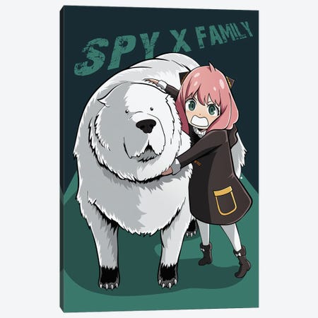 Spy X Family Anime - Anya Forger And Bond Canvas Print #MWJ389} by Mounier Wanjak Canvas Artwork