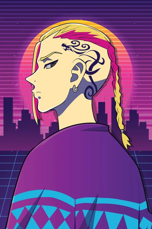 Tokyo Revengers Anime - Draken 80s Retro Style