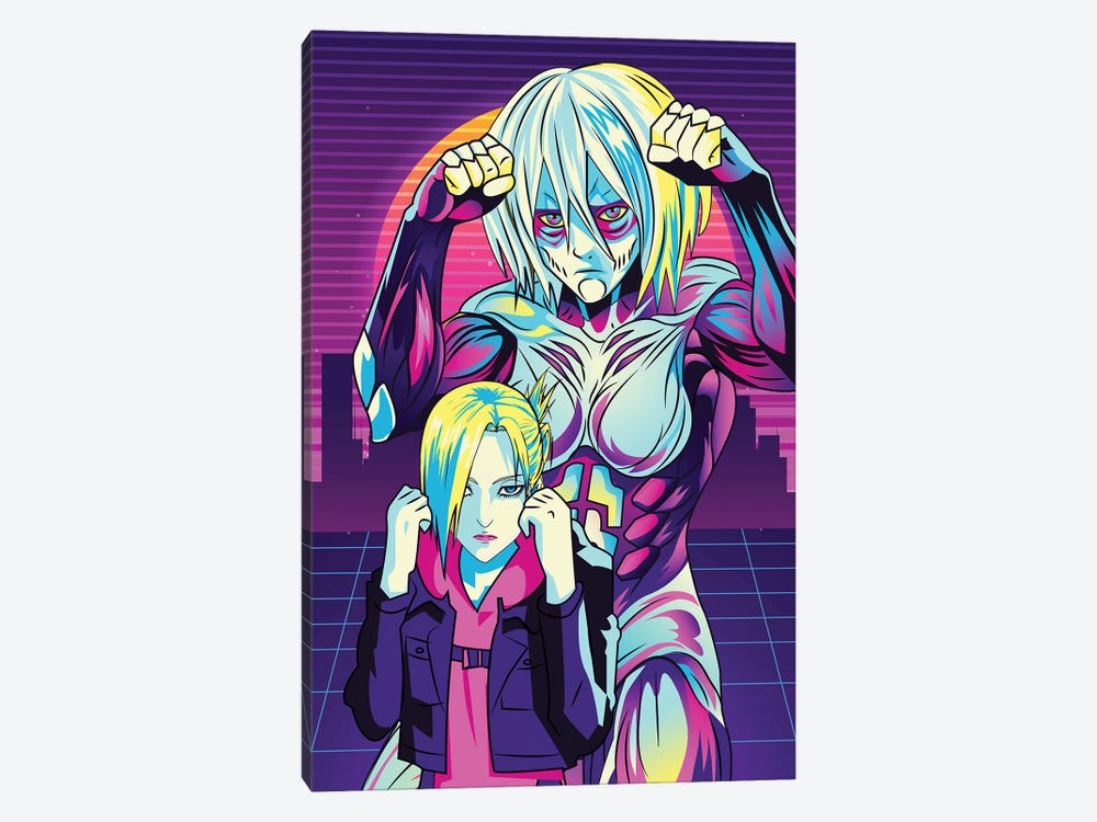 Annie And The Female Titan by Mounier Wanjak 1-piece Canvas Art Print