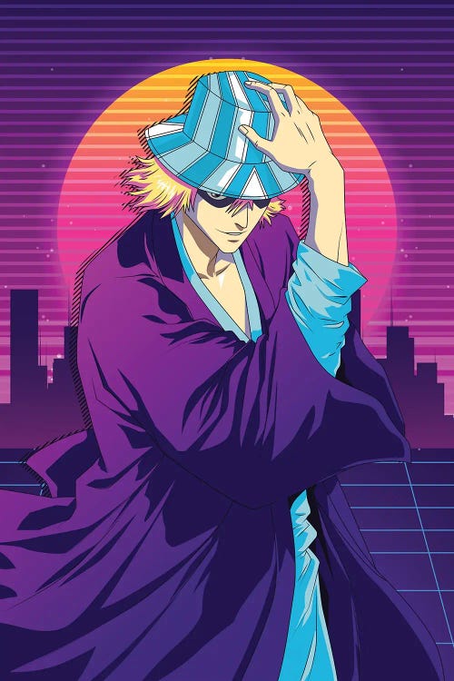 Bleach Anime - Urahara Kisuke Retro Style