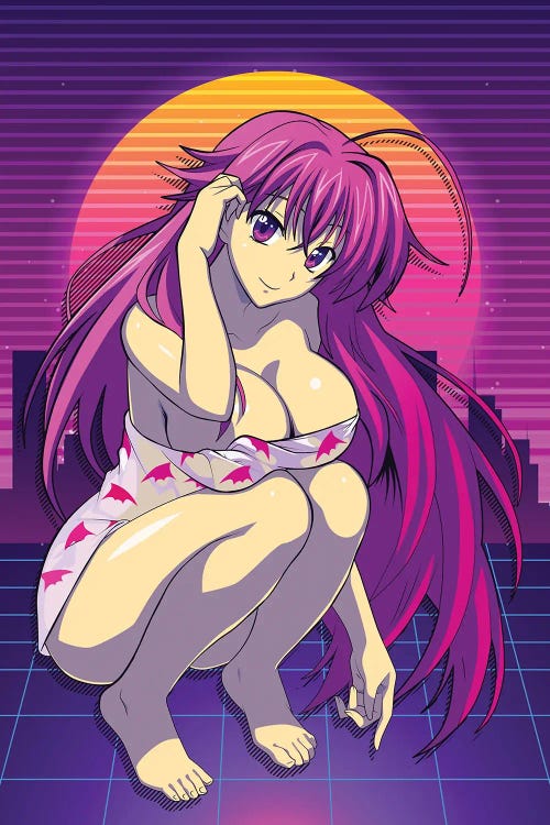 High School Dxd - Rias Gremory Retro Style