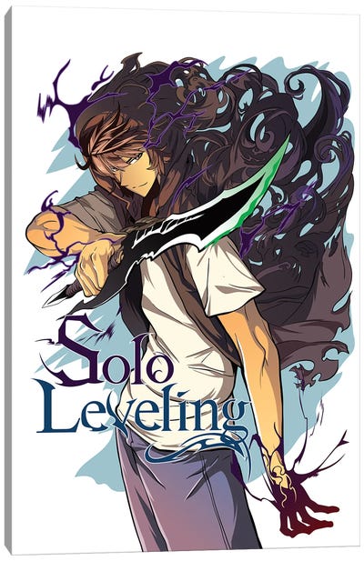 Solo Leveling - Sung Woo Canvas Art Print - Mounier Wanjak