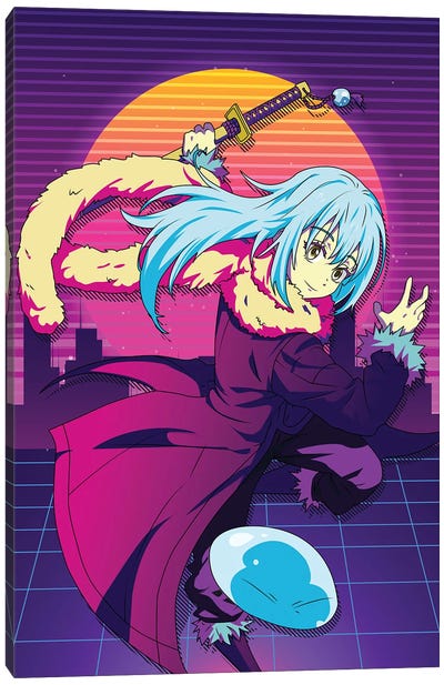 That Time I Got Reincarnated As A Slime Anime - Rimuru Tempest Canvas Art Print - Art by Middle Eastern Artists