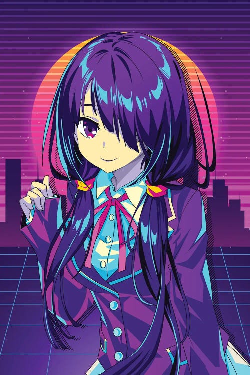 Date A Live Anime - Kurumi Tokisaki Retro Style