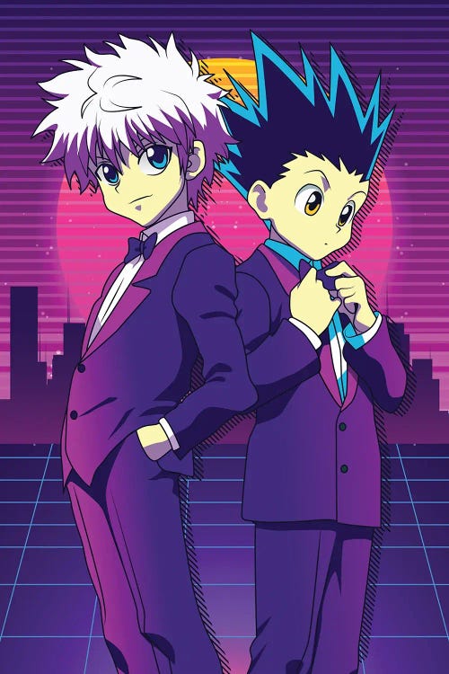 Hunter X Hunter Anime - Gon And Killua by Mounier Wanjak wall art