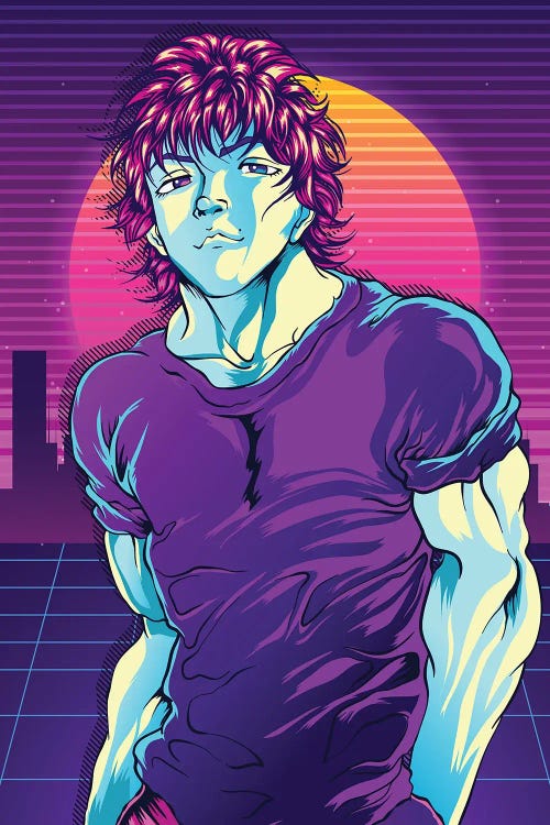 Baki Anime - 80s Retro Style