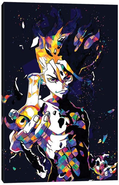 Dr Stone Senku Ishigami IV Canvas Art Print - Anime Art
