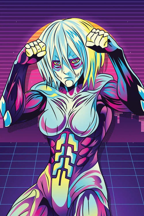 Female Titan 80s Retro