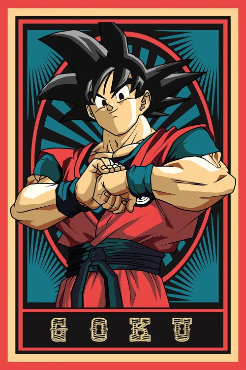 Goku Dragon Ball Z by Mounier Wanjak wall art