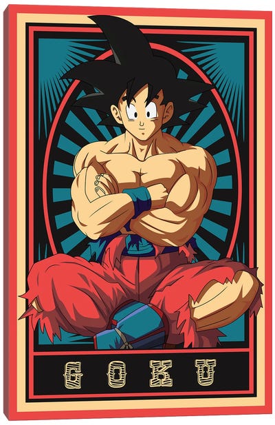 Goku Dragon Ball Z II Canvas Art Print - Anime Art