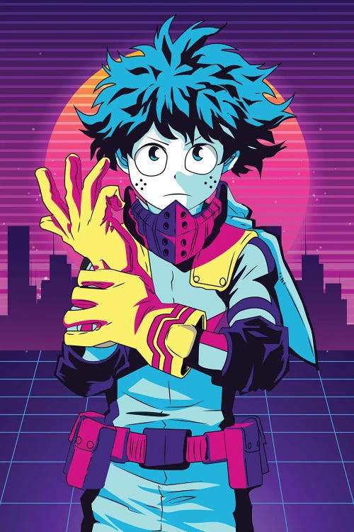 Izuku Midoriya 80s Retro