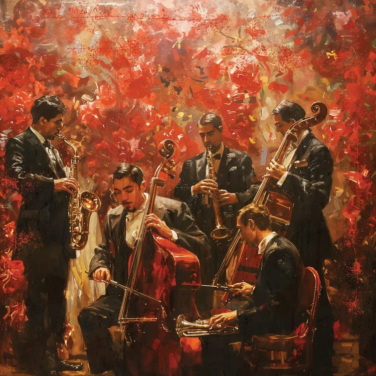 Play More Jazz IV by Marta Wiley wall art