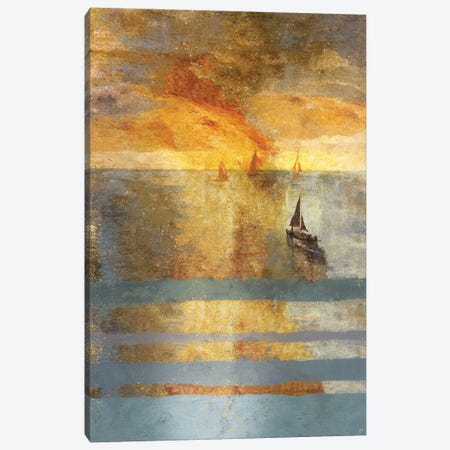 Light On The Water I Canvas Print #MWL5} by Marta Wiley Canvas Wall Art