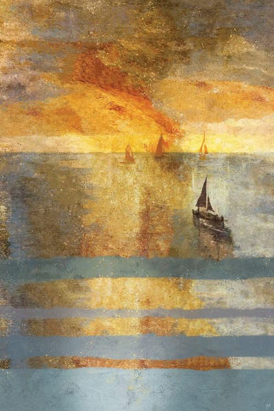 Lake Sunrises & Sunsets: Light On The Water I by Marta Wiley