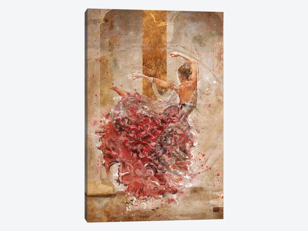 Temple Dancer I by Marta Wiley 1-piece Canvas Wall Art