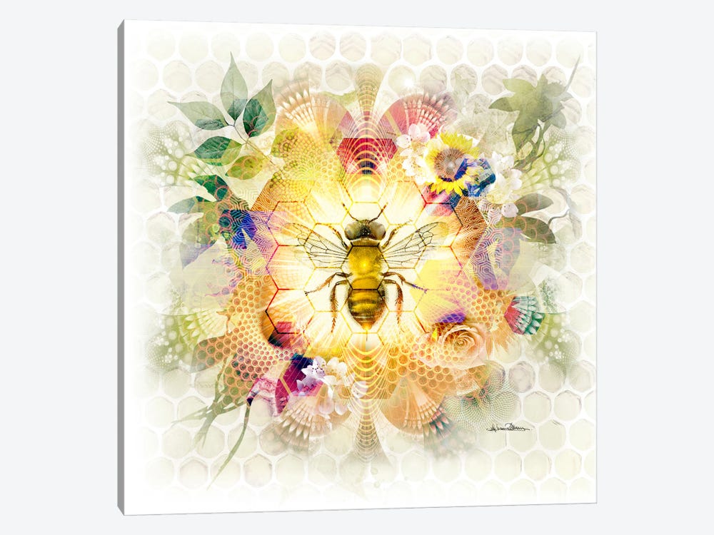 Honeybee by Misprint 1-piece Canvas Wall Art
