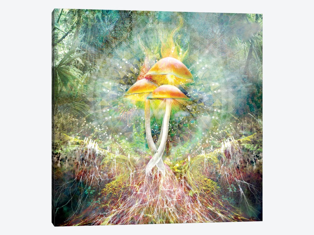 Mushroom Mycelium by Misprint 1-piece Art Print
