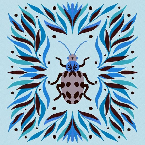 Bug Surrounded By Leaves