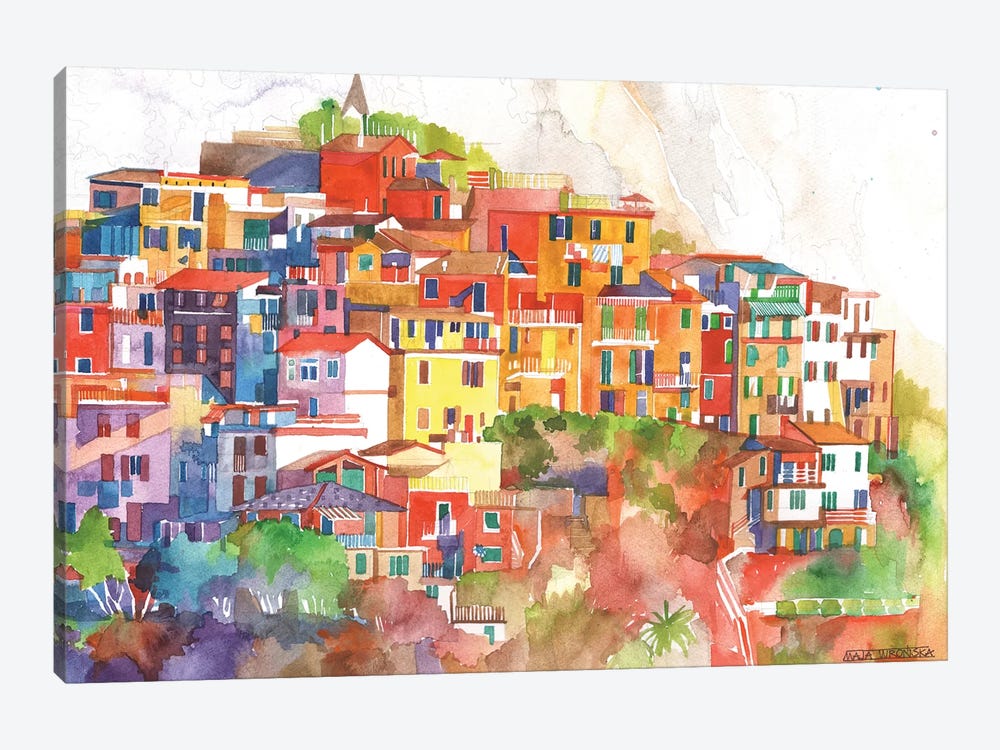 Cinque Terre II by Maja Wronska 1-piece Canvas Art