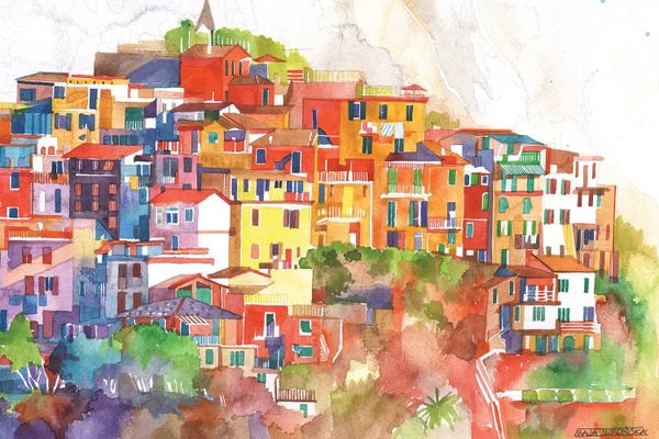 Liguria: Cinque Terre II by Maja Wronska