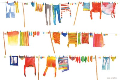 Laundry by Maja Wronska canvas print