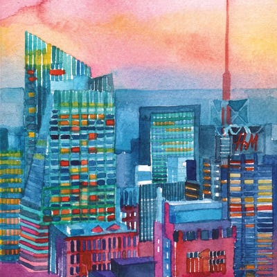 NYC I by Maja Wronska framed wall art