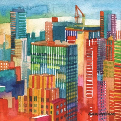 NYC IV by Maja Wronska framed wall art