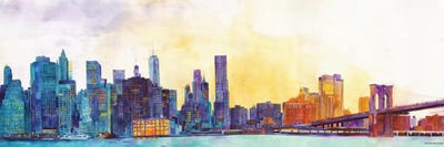 NYC Panorama by Maja Wronska canvas print